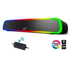 GENIUS - Parlante sound bar 200bt luz rgb bluetooth 5.1 negro