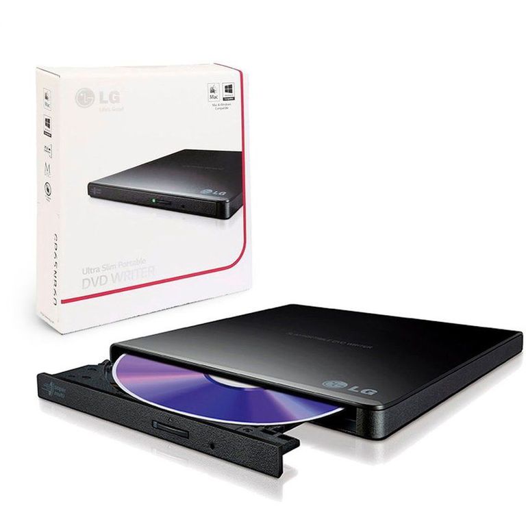 Multi grabador externo GP65 cd dvd Super Delgado - GP65NB60
