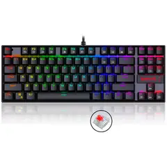 REDRAGON - Teclado mecánico kumara tkl switch red negro rgb