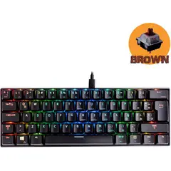 VSG - Teclado mecanico 60 mintaka swiche marrón - negro