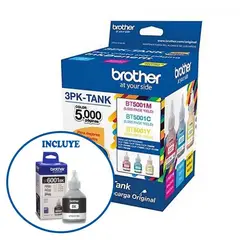 BROTHER - Combo 4 Tinta BT5001 BT6001 - T300 T500W T700W T800w