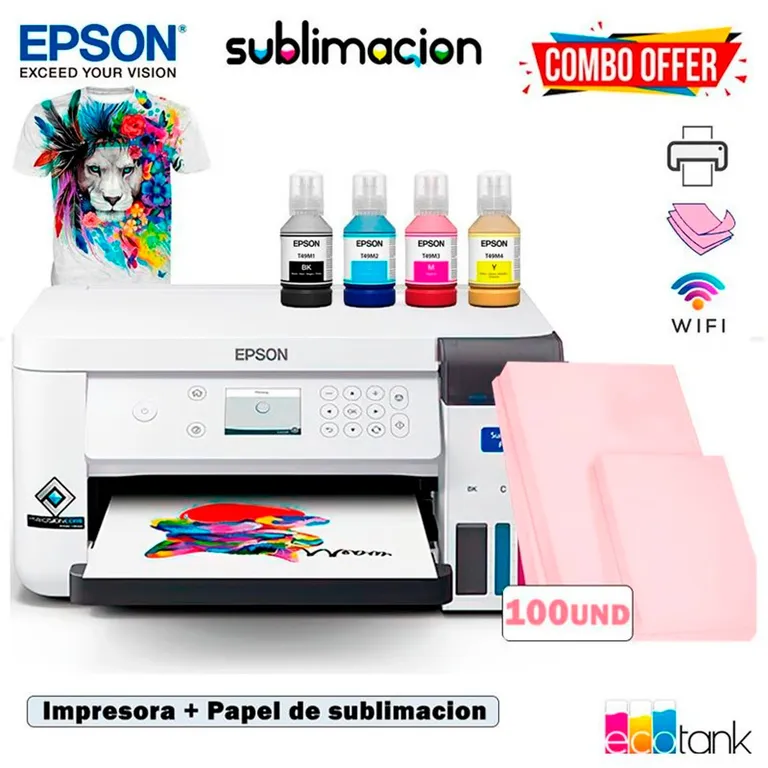 Impresora surecolor f170 + 100 und papel de subliMACion premium