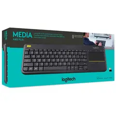 LOGITECH - Teclado K400 Plus Inalámbrico Touchpad - Negro