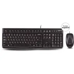 LOGITECH - Teclado + Mouse MK120 USB español - negro