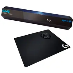 LOGITECH - Mousepad gamer g640 material goma - negro