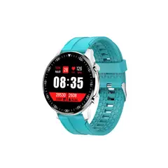 GENERICO - SMARTWATCH CIRCULAR ST6 TURQUESA CON MEMORIA