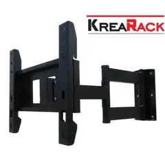 GENERICO - RACK 2 BRAZOS PARA TV LCD SMART CURVO ETC DE 26 a 40 " / NEGRO
