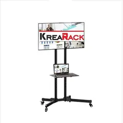 GENERICO - Rack para tv pedestal con ruedas de 26 a 70"