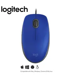 LOGITECH - Mouse M110 Silent Optico Usb Azul