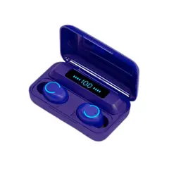 TWS - Audifono Bluetooth F9 PRO Morado - Full Music 5 a 7h