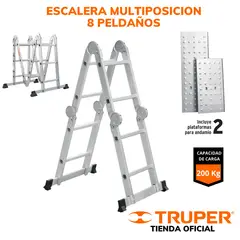 TRUPER - Escalera Multiposición 8 peldañosTruper