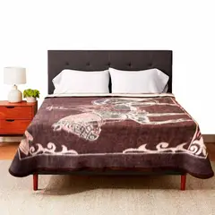 ANDINA - Frazada Chalan Fibra Natural 80% Lana y 20% Alpaca 2.0 Plazas