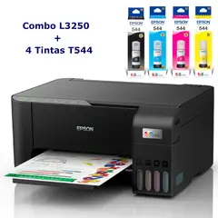 EPSON - Impresora L3250 + 4 Tintas T544 adicionales