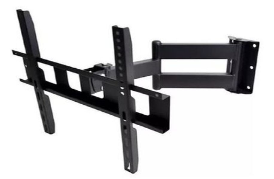 RACK TV 2 BRAZOS PLEGABLE LCD SMART CURVO DE 32 a 65 " / NEGRO