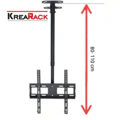 GENERICO - RACK DE TECHO IMPORTADO PARA TV 26 A 60" /NEGRO