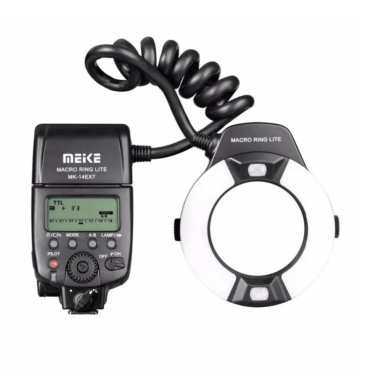 Ring Flash Meike MK-14EXT automático para Nikon