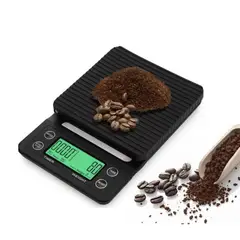 LIMA CON CAFEINA - Balanza digital con temporizador color negro para café - COFFEE SCALE