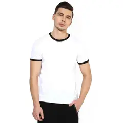 SWISS LORD - Polo Manga Corta para Hombre Ringer Blanco