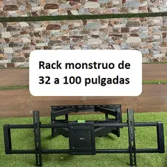 GENERICO - RACK TV MOVIL BRAZO UN METRO LARGO DE 32 A 100" / NEGRO