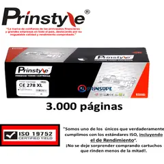 PRINSTYLE - TONER DE 3.000 PÁG. 78A / 78XL -ALTO RENDIMIENTO-