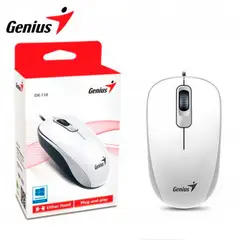 GENIUS - Mouse Dx-110 Usb Optico 1000 Dpi Blanco