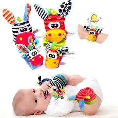 BABY - Set sonajeros Sozzy 4 piezas bebé 0-12m - Original