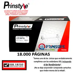 GENERICO - TONER PRINSTYLE 87X CF287X 18.000 PÁG. ISO RENDIMIENTO 19752