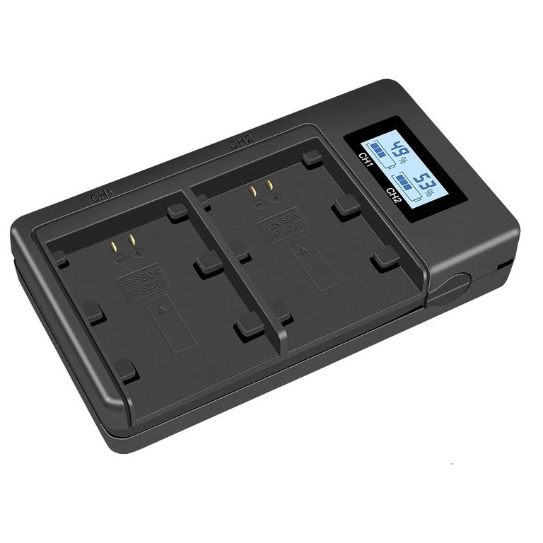Cargador NP-F970 Doble con Pantalla