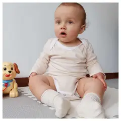INCAHUGS - Body para bebes manga larga algodón pima orgánico