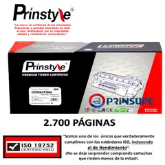 PRINSTYLE - TONER DE 2.700 PÁG. 05A CE505A -ISO 19752-