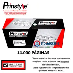 GENERICO - TAMBOR DRUM PRINSTYLE 126A CE314A 14.000 PÁG ISO DE RENDIMIENTO 19752