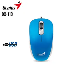 GENIUS - Mouse Dx-110 Usb Optico 1000 Dpi Celeste
