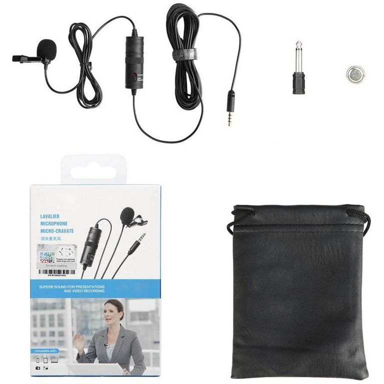 Micrófono pechero solapero lavalier camaras dslr celulares