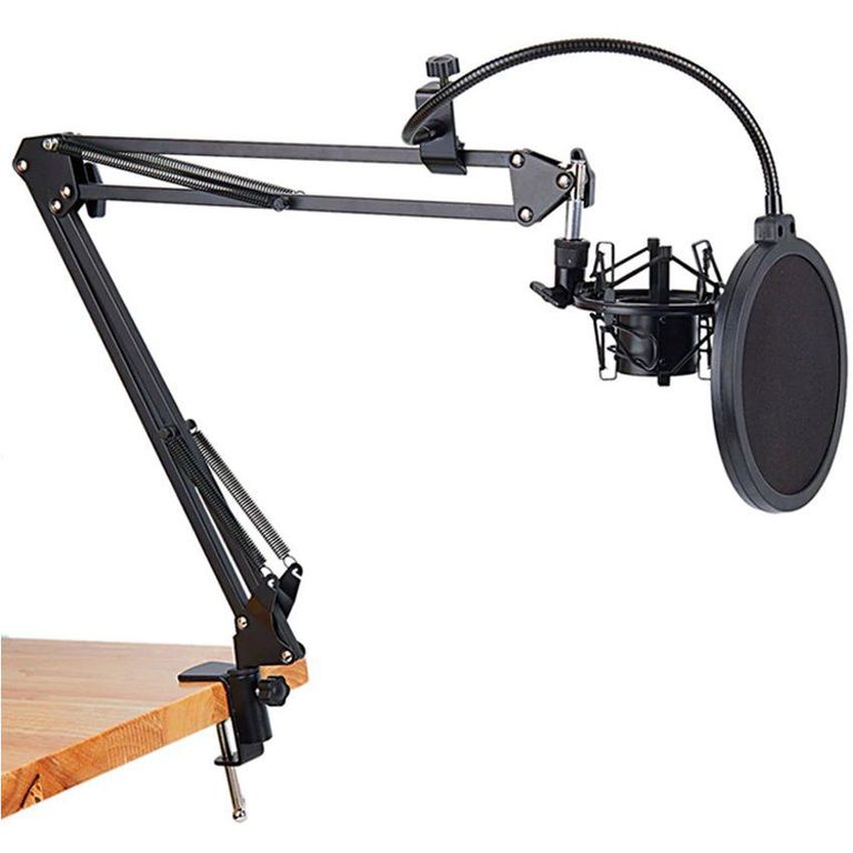 Soporte sujetador brazo flexible anti pop para micrófono cp02