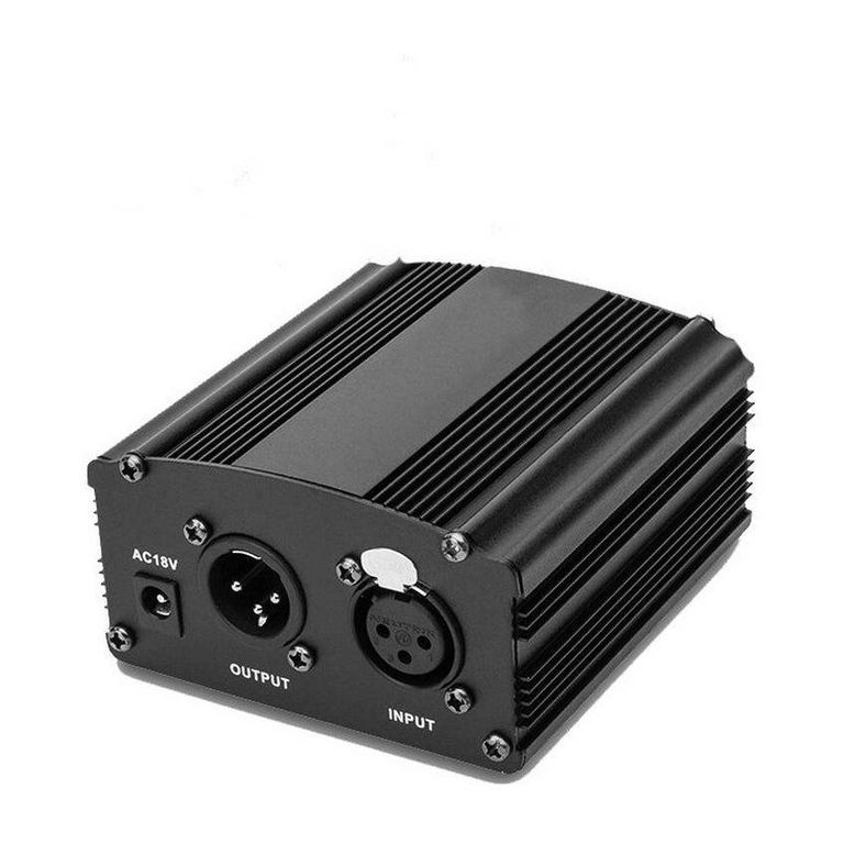 Phantom power 48v para micrófono condensador youtube estudio