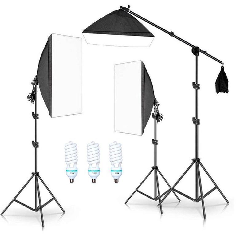 Kit Parante Socket Focos Softbox para Fotografia y Video