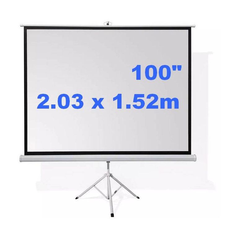 Ecran con Trípode 100" Pantalla 2.03 × 1.52m