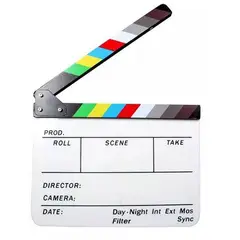 NEO DIGITAL - Claqueta Acrilica Magnetica Video Clapper Producciones Cine