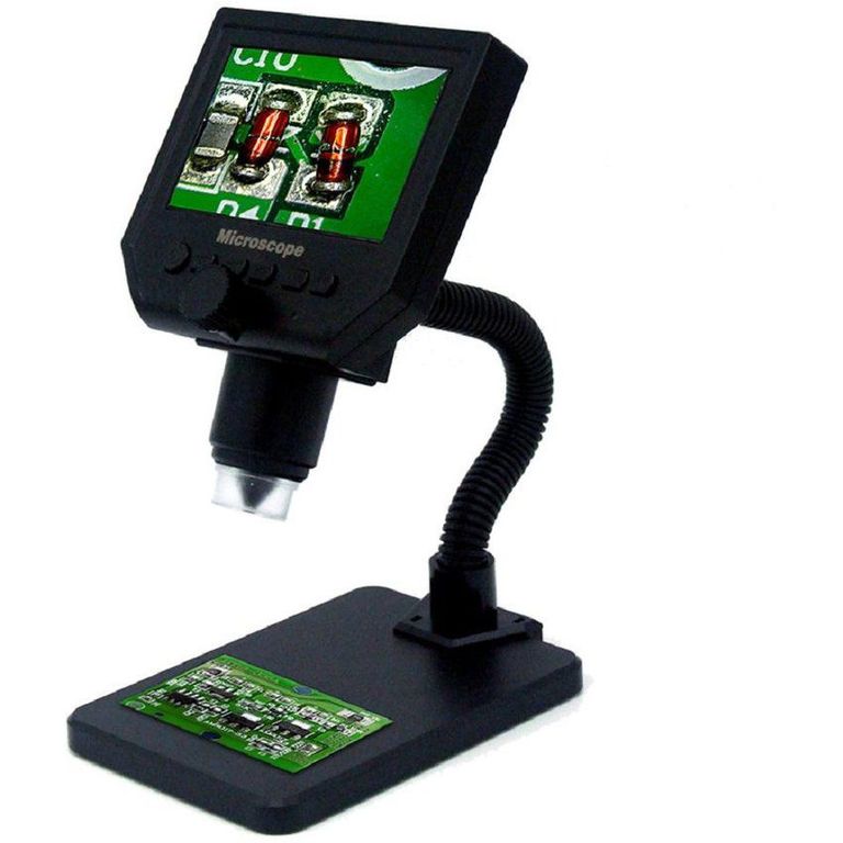 Microscopio Digital Lupa Portátil 4,3 LCD 1-600x G600b