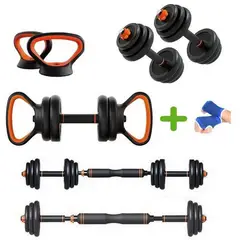 NEO DIGITAL - Pesas 20kg Set fed Mancuernas pesas rusas barra guantes