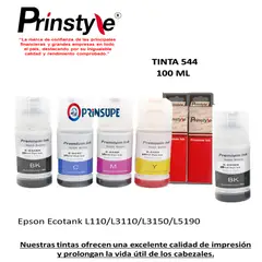 PRINSTYLE - TINTA COMPATIBLE P/ EPSON 544 100ML +1TINTA DE REGALO