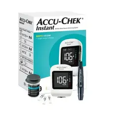 ACCU CHEK - Glucómetro Accu-Chek Instant + 10 Tiras + 10 Lanc.