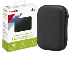 TOSHIBA - Disco Duro Portátil Canvio Basics 4tb Protector Funda