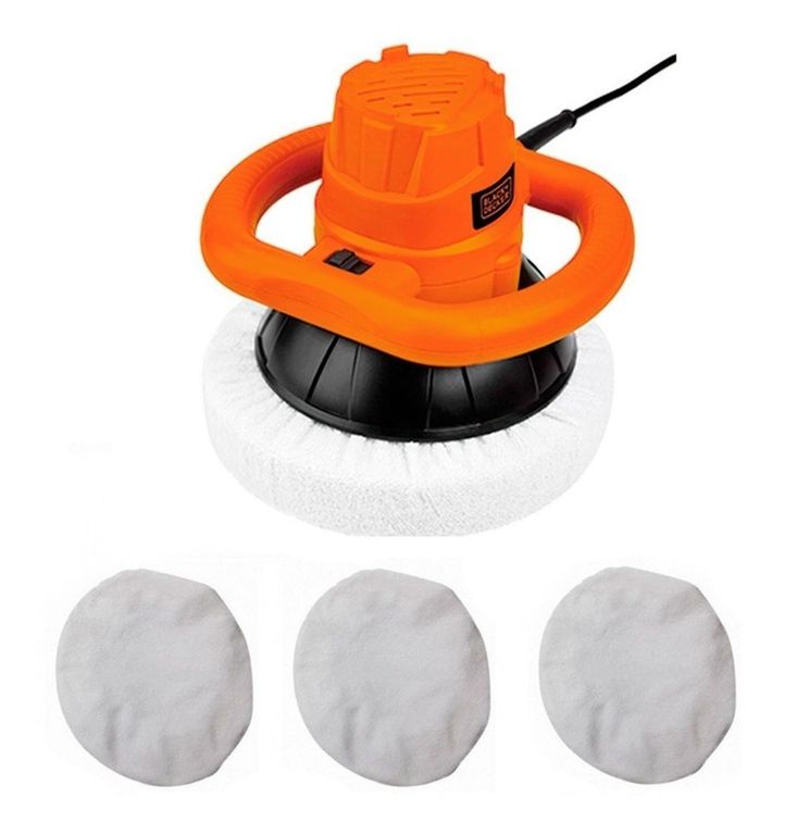 Pulidora Orbital 10" Black Decker KP12K-B2 120W + 3 Bonetes.