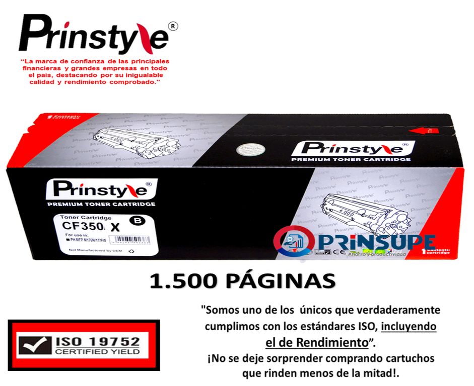 TONER 130X CF350X NEGRO 1.500PÁG.ISO DE RENDIMIENTO 19752