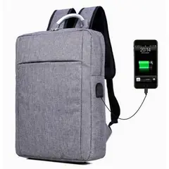 NEO DIGITAL - Mochila Impermeable Laptop Notebook USB BP20 Gris