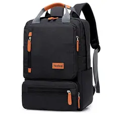 OEM - Mochila Vintage Laptop Notebook Casual Impermeable BP25 - Negro