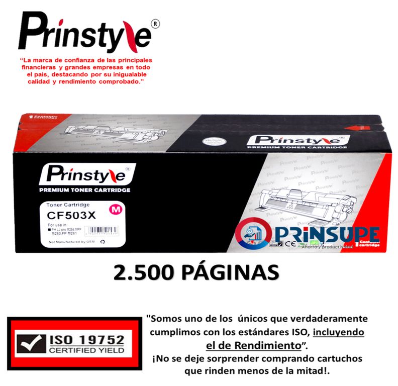 TONER 202X CF503X MAGENTA 2.500 PÁG.ISO DE RENDIMIENTO 19752