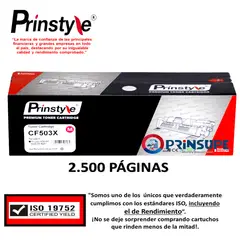PRINSTYLE - TONER 202X CF503X MAGENTA 2.500 PÁG.ISO DE RENDIMIENTO 19752