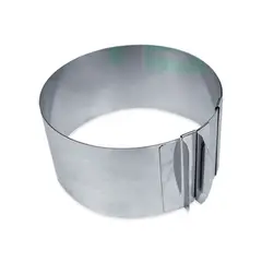 GENERICO - Molde regulable para hornear de acero inoxidable